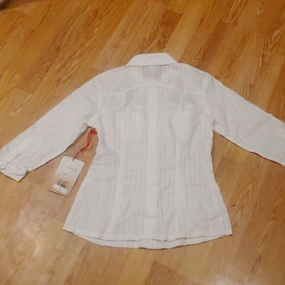 Da-nang Vintage Surplus White Cotton Button Down NWT size xs - Picture 5 of 7